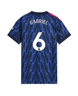 Günstige Arsenal Gabriel Magalhaes #6 Auswärtstrikot Damen 2025-26 Kurzarm